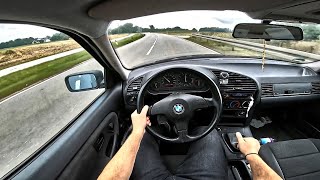 BMW E36 316i 102 PS 1992  POV Test Drive Onboard [upl. by Hafeetal429]