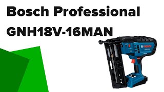 Finish Nailer Bosch Professional GNH18V16MAN 0601482010 Review [upl. by Adnauqaj]