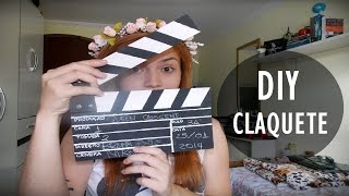 DIY Faça Você Mesmo Claquete de Cinema Clapperboard [upl. by Namrak]