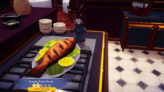 Disney Dreamlight Valley How to Make Simple Fried Perch [upl. by Assirolc]