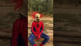 Spiderman ghost prank on Superheroes shorts part2 [upl. by Terrej427]