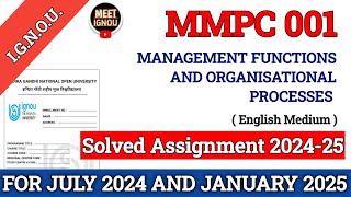 MMPC 001 Solved Assignment 202425  mmpc 01 solved assignment 202425  mmpc001 mmpc001ignou [upl. by Nothgierc]