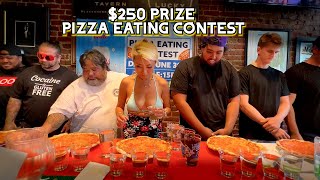 250 CASH PRIZE PIZZA EATING CONTEST at Black Shamrock Tavern in Honolulu HI RainaisCrazy [upl. by Chenay]