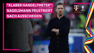 Nach DFBAus Julian Nagelsmann im Interview  UEFA EURO 2024 Viertelfinale  MAGENTA TV [upl. by Netsirt]