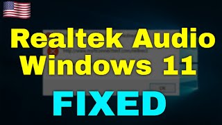 How to Fix Realtek Audio Windows 11 [upl. by Eltsirc528]