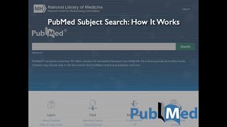 PubMed Subject Search How it Works [upl. by Enihpesoj]