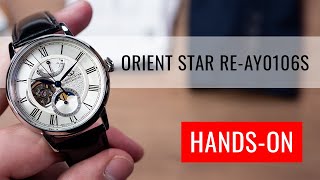 HANDSON Orient Star Classic Moonphase Automatic REAY0106S00B [upl. by Gerdy]