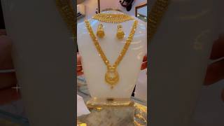 gold necklace jhumka design ytshort youtubeshorts viralshorts viralvideo [upl. by Notsej545]