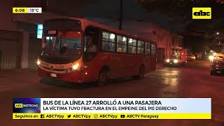 Bus de la línea 27 arrolló a una pasajera [upl. by Annaek]