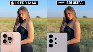 iPhone 16 pro Max VS Samsung Galaxy S25 Ultra Camera test Comparison [upl. by Oraneg]