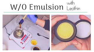 Making a Water in Oil Emulsion with Lecithin [upl. by Meehyr]