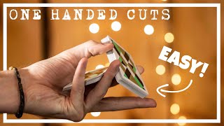 3 BEGINNER One Handed Cuts  CARDISTRY TUTORIAL BUNDLE [upl. by Naeruat184]