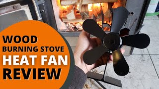 Wood Burning Stove Heat Fan Review Thermo Electric Heat Powered Fan [upl. by Anikehs663]