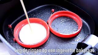 Airfryer Nutella Banaan Pannenkoeken [upl. by Demmer]