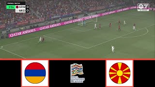 ARMENIA VS NORTH MACEDONIA  UEFA NATIONS LEAGUE 20242025  FOOTBALL LIFE 2024 [upl. by Araek]