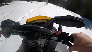 Snowmobiling amp Snow Biking on a Ski Mountain [upl. by Erreipnaej982]