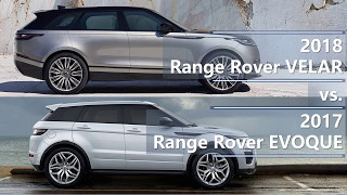 2018 Range Rover VELAR vs 2017 Range Rover EVOQUE technical comparison [upl. by Idzik784]