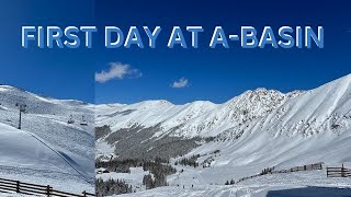 My First Time Snowboarding At Arapahoe Basin [upl. by Nudnarb]