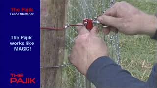 How to Install Woven Wire Fencing using The PAJIK Fence Stretcher [upl. by Stanwood]