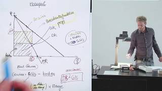 Monopol Gewinnmaximierung  opimaler Preis bzw Menge 82 [upl. by Mikkel]