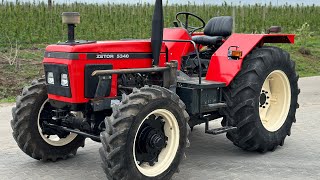 ZETOR 5340 4x4 napęd mechaniczny ciągnik  ładowacz czołowy [upl. by Krasner30]