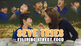 Seve Tries Filipino Street Food  Toni Gonzaga [upl. by Roana]