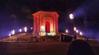 Montpellier Cœur de Ville en lumières le place royale du Peyrou [upl. by Sabsay]