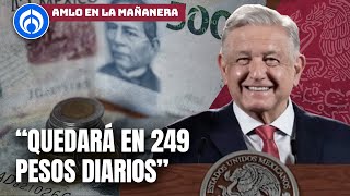 AMLO anuncia incremento al salario mínimo [upl. by Eerual599]