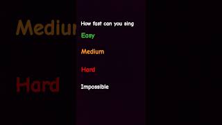 How fast can you sing [upl. by Ewer]