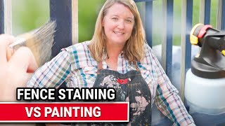 Fence Staining vs Painting  Ace Hardware [upl. by Ocer]