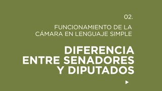 La diferencia entre los Diputados y Senadores [upl. by Rumpf985]