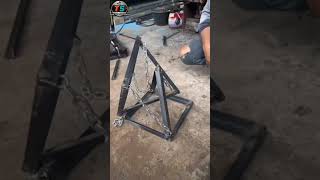 fancy chain stool making welding [upl. by Holmen]