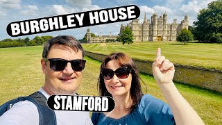 English Country House Walking Tour Burghley House and Gardens Stamford UK [upl. by Aleka492]