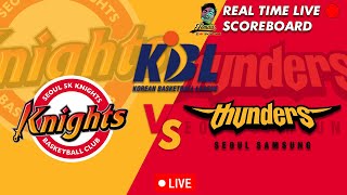 LIVE🔴SEOUL SK KNIGHTS VS SEOUL SAMSUNG THUNDERS KOREAN BASKETBALL LEAGUE  KBL LIVE TODAY 11202023 [upl. by Fiedling]