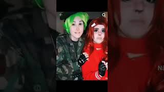 flippy x flaky happytreefriends mayamystic yukuio flippyxflaky cosplay [upl. by Airamesor348]