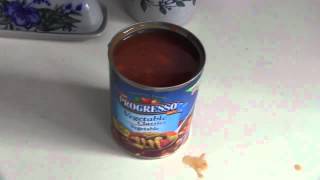 How to Cook Canned Progresso Soup Review [upl. by Eimile]