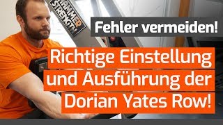 Die richtige Einstellung und Ausführung der Dorian Yates Row  Technikcheck [upl. by Valenka]