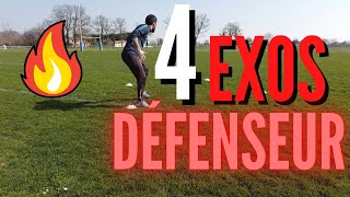 4 EXERCICES SPÉCIFIQUES DÉFENSEUR CENTRAL ⚽⚽ [upl. by Oconnor]