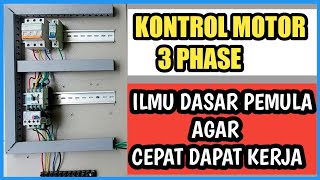 Mengoprasikan Motor Listrik 3 Phase Dari Satu Tempat  Rangkaian DOL [upl. by Philly]