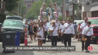 2024 Feast of the Assumption procession in Cleveland [upl. by Lukin]