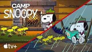 STUCK in the RAIN ☔️  Camp Snoopy  Cartoons for Kids [upl. by Nosdivad]