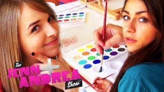 Jennxpenn and Andrea Russett PAINT EACH OTHER  GIVEAWAY [upl. by Annabelle130]