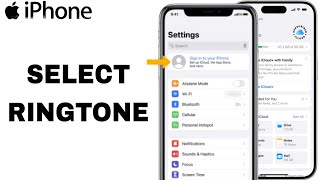 How To Select Ringtone On iPhone Settings [upl. by Prissy]