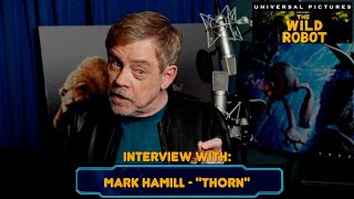 quotThe Wild Robotquot Interview with Mark Hamill quotThornquot [upl. by Ylecara]