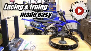 How to Lace and True a Dirt Bike Wheel  Step by Step [upl. by Epifano]