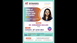 Dr Shraddha Saglani on upcoming webinar on Biochemic Tissue Salts [upl. by Ave]