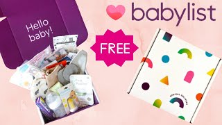 Babylist Hello Baby Free Baby Box 2023 UNBOXING [upl. by Ennovad]