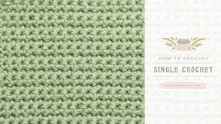 How To Crochet A Single Crochet US Terms  Easy Tutorial by Hopeful Honey [upl. by Colwen]