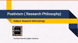 Positivism  Philosophy of Research  Research Methodology  Explained in UrduHindi [upl. by Rehpotsyrhc]