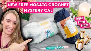 NEW FREE Mosaic Crochet Mystery Crochet Along with PRIZES GREAT for BEGINNERS [upl. by Imtiaz389]